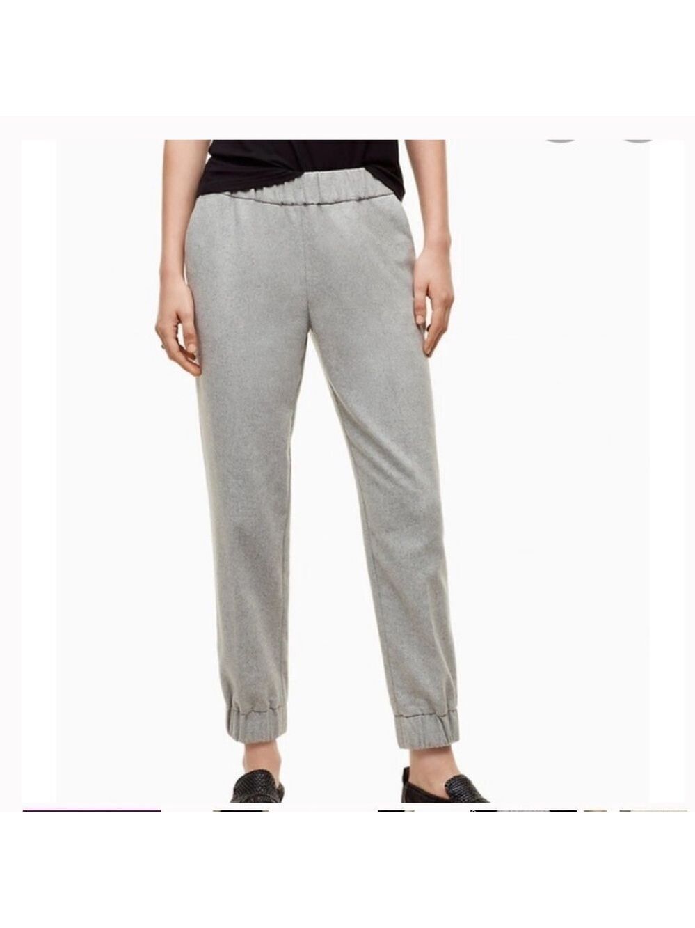 Aritzia Wilfred Turquet Wool Cashmere Blend Jogger Pant in Grey Sz XXS